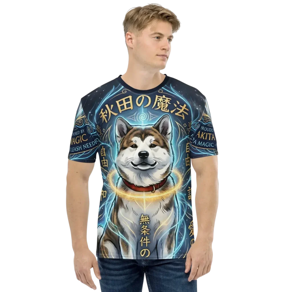 トップス Akita Men's T-shirt Akita Magic - Akita Family Love
