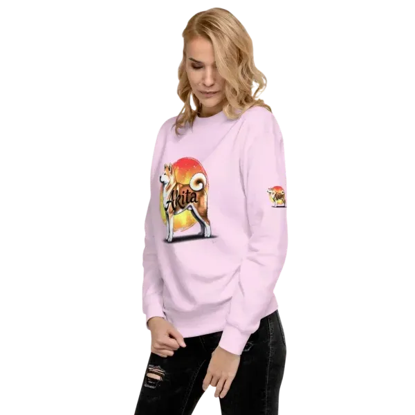 Cotton Heritage premium sweatshirt with Akita artwork – Akita Designed Unisex Sweatshirt
